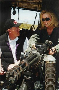 Film Armourer John Fox with Actress Jennifer Johnson